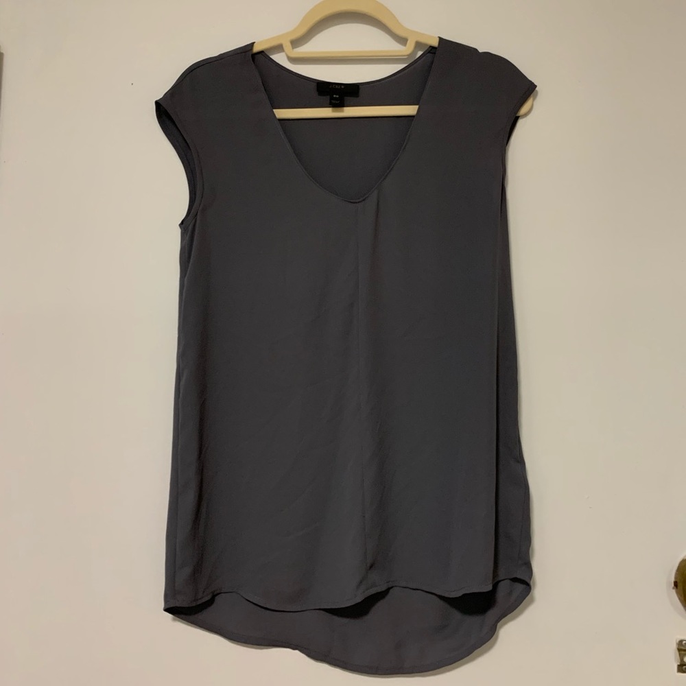 J.Crew gray blouse. Size 00
